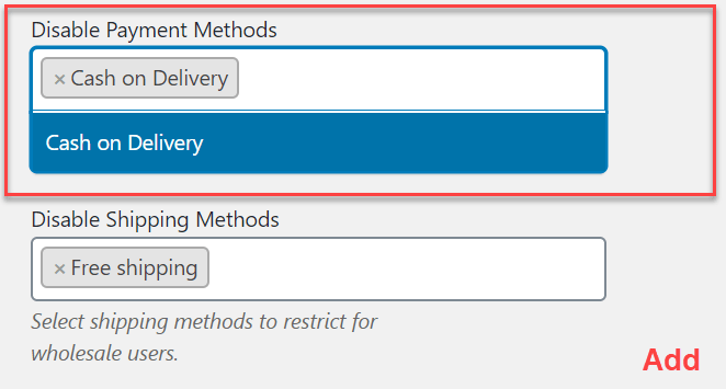 plugin's in-built shipping and payment options